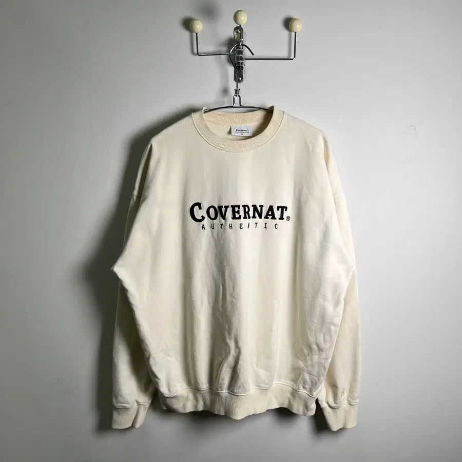 Covernat 커버낫 어센틱 아이보리 맨투맨 XL