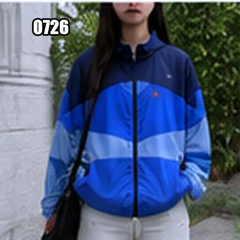 XL 블랙야크 컬러 블록 빈티지 바람막이 자켓