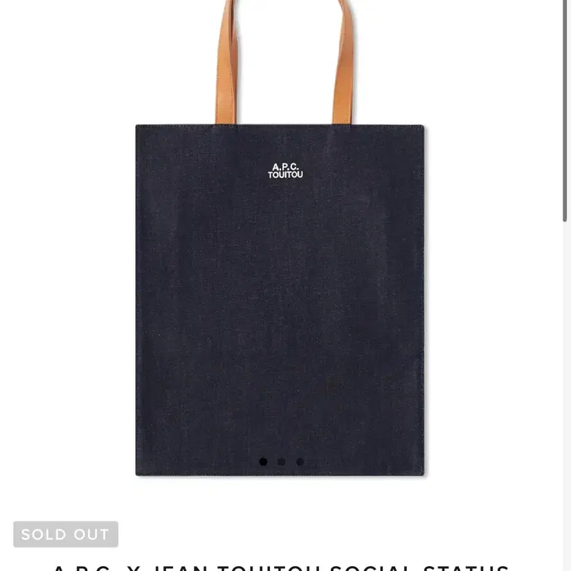 APC 아페쎄 35주년 기념 가죽 토트백