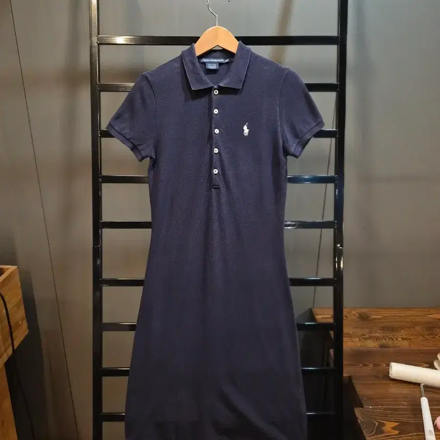[XS] 랄프로렌 스포츠 RALPH LAUREN SPORT 네이비 피케 카라 폴로 원피스 4.5