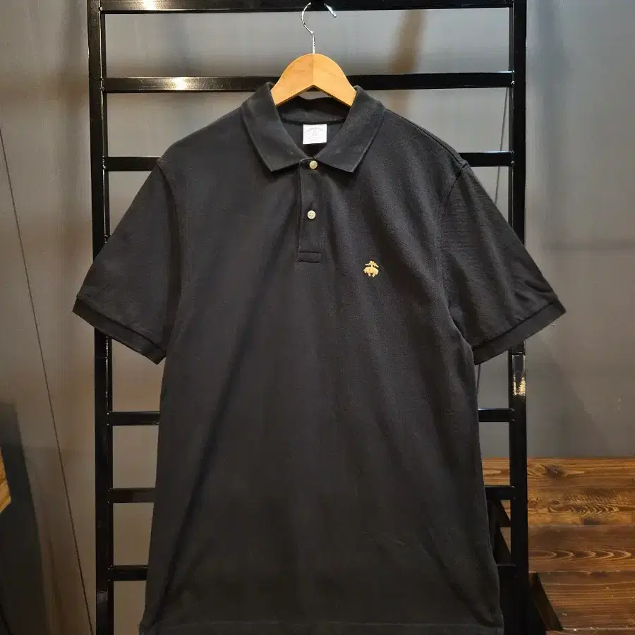 [M] 브룩스브라더스 Brooks Brothers 피케 반팔 카라티 폴로 블랙 3.5