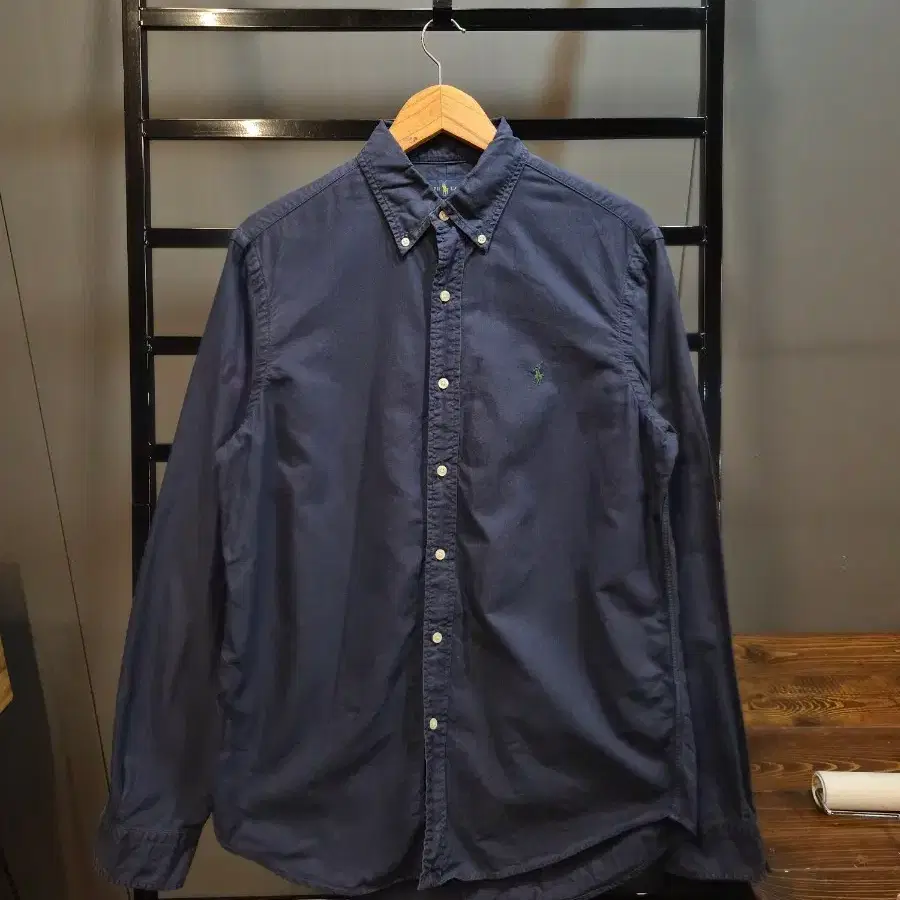 [M] 랄프로렌 Ralph Lauren 네이비 클래식핏 옥스퍼드 긴팔 셔츠 2.5