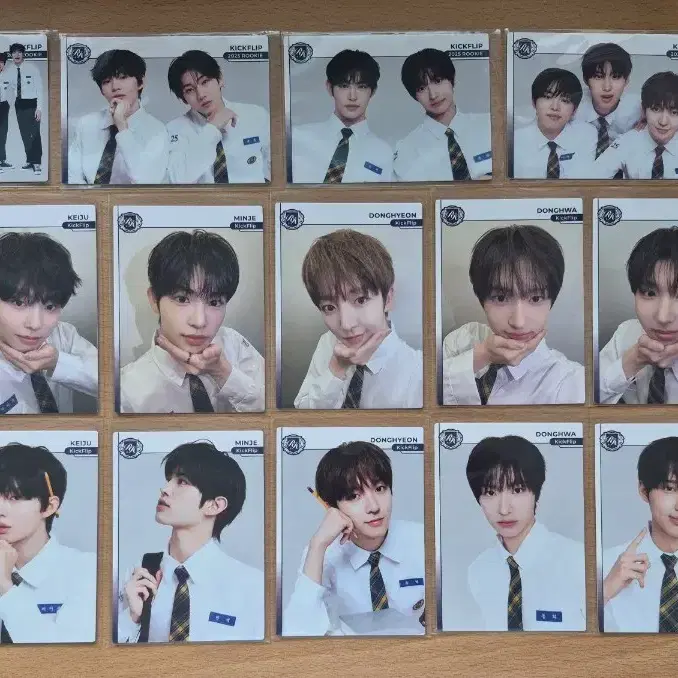 2025 테레카 KPOP 루키 킥플립 포토카드 18장랏 판매합니다.