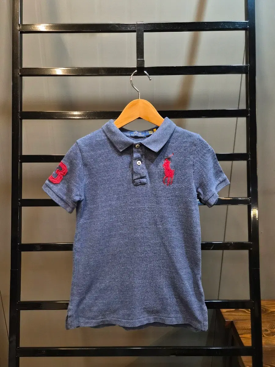 [7/아동] 폴로 랄프로렌 Polo Ralph Lauren 빅포니 블루 피케 반팔 카라티 2.5