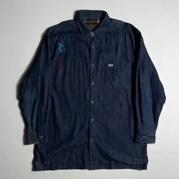 푸부 FUBU 02's 리버시블 데님 셔츠 R2934