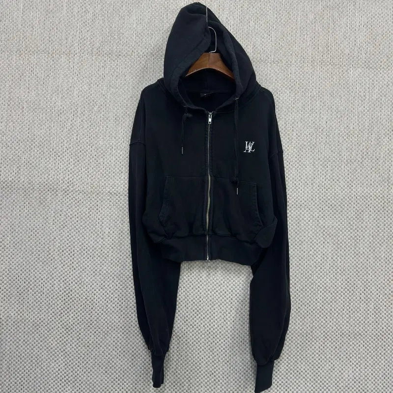 우알롱 크롭 후드집업 S H02270