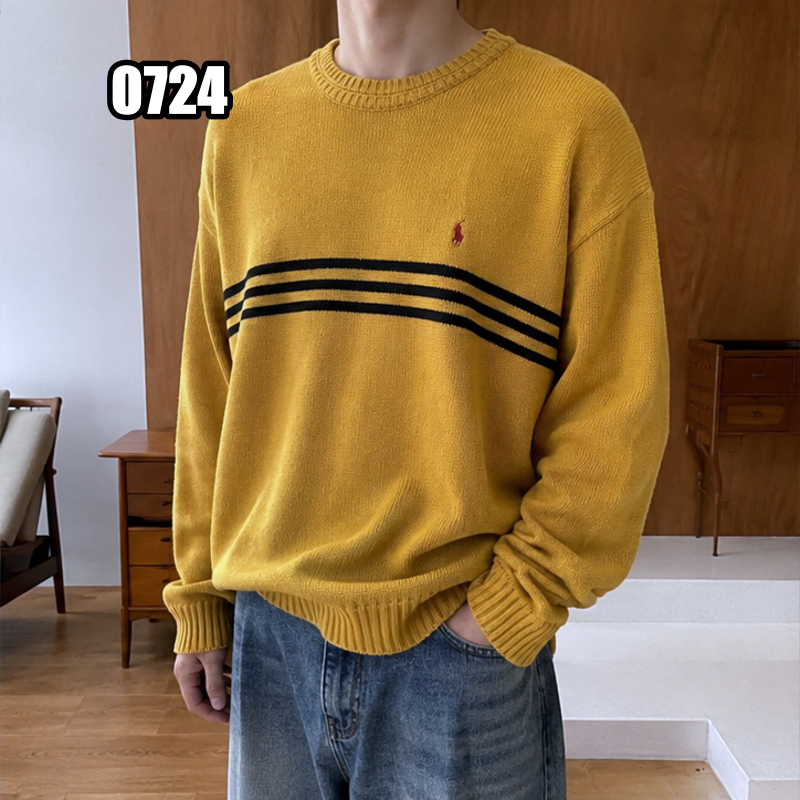 L 폴로 랄프로렌 빈티지 스트라이프 니트 스웨터
