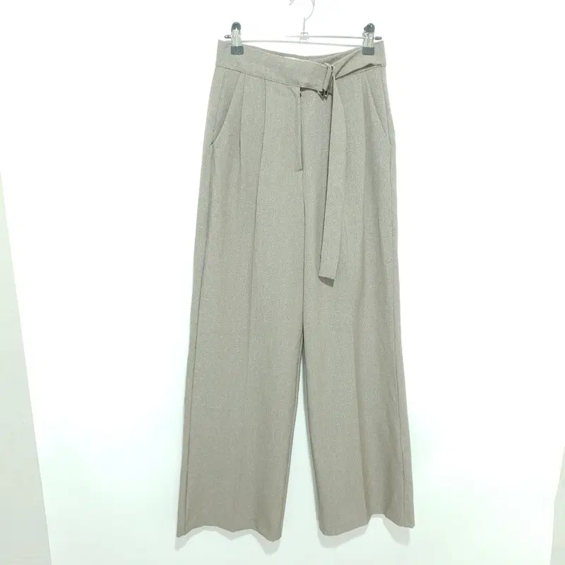 여성 벨티드 핀턱 와이드 슬랙스 S_M2779