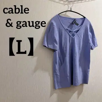 cable & gauge [ L ] 반팔 티셔츠 라이트 퍼플 심플