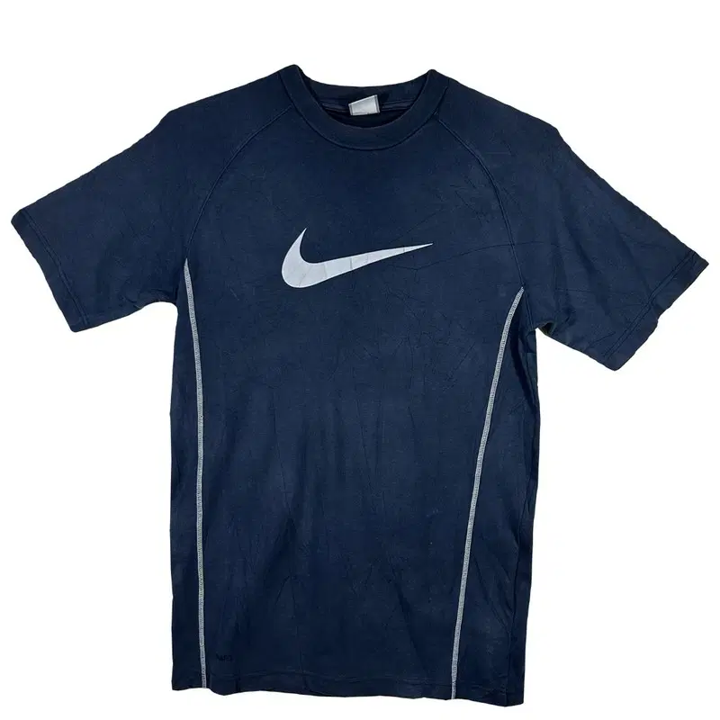 NIKE 나이키 스우시 기능성 반팔 티셔츠 스포츠 러닝웨어 [M] 코튼 혼방