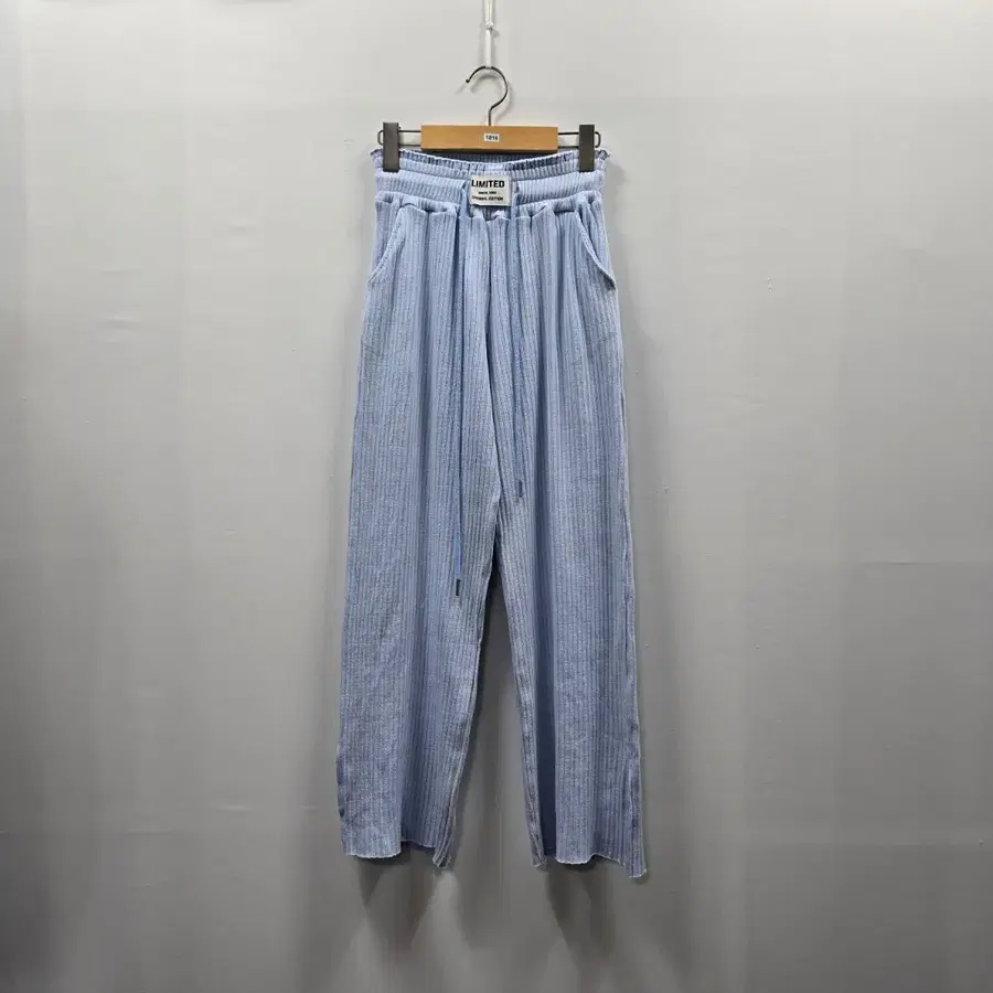 1816 LIMITED 스트라이프 와이드 팬츠 블루