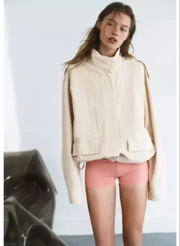 ZARA 하이넥 자켓