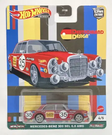 MATTEL HOTWHEELS DEUTSCHLAND DESIGN GRJ73 MERCEDES-BENZ 300 SEL 6.8 AMG #35 4/5