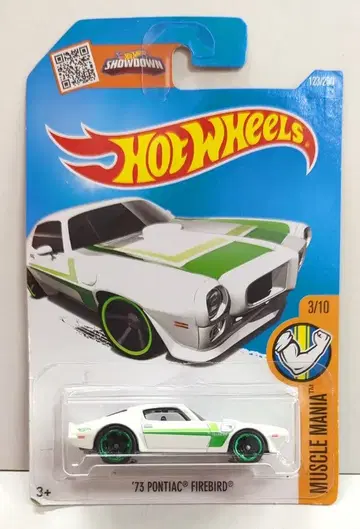 MATTEL HOTWHEELS MUSCLE MANIA 3/10 DHX32 '73 PONTIAC FIREBIRD 화이트 123/250