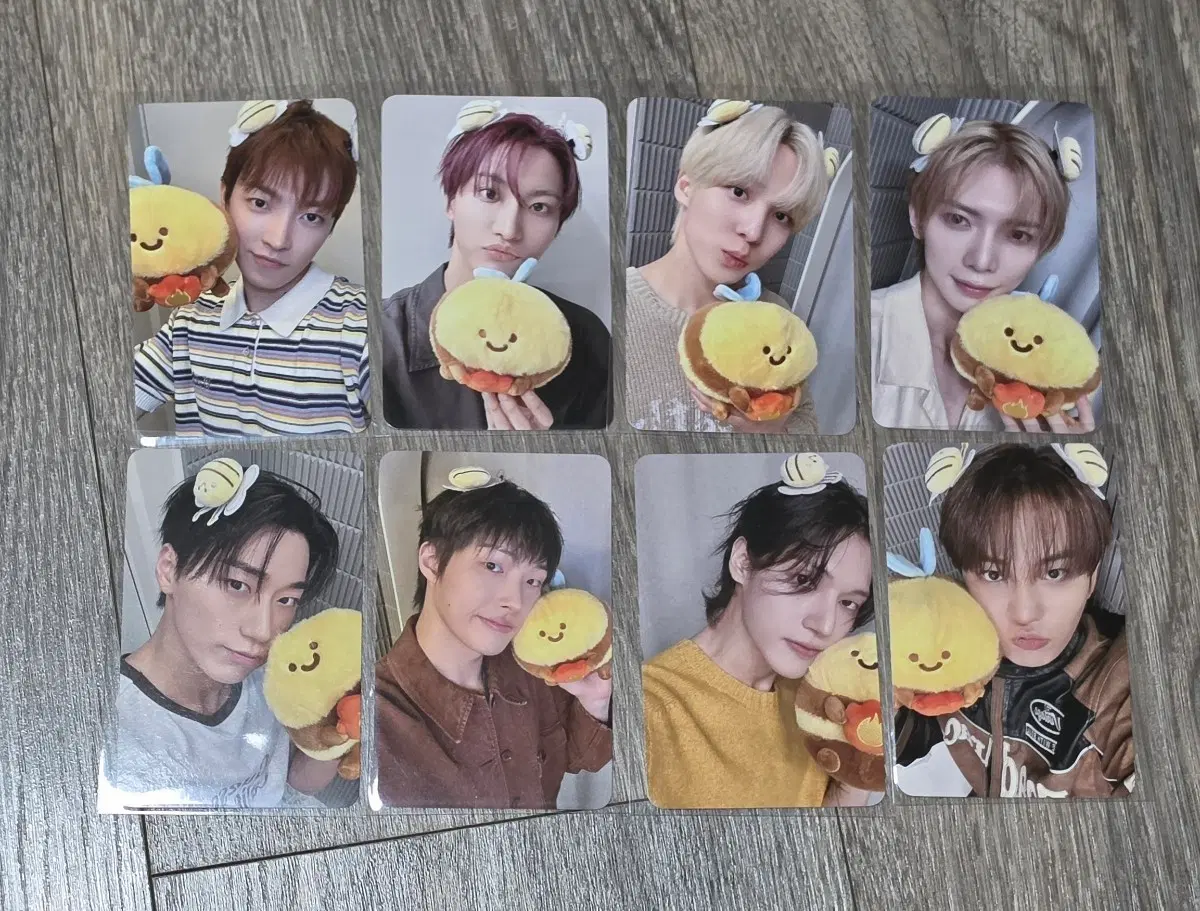 에이티즈 골든아워5 NY MUSIC 럭키드로우 럭드 특전 포카 꿀벌 1set