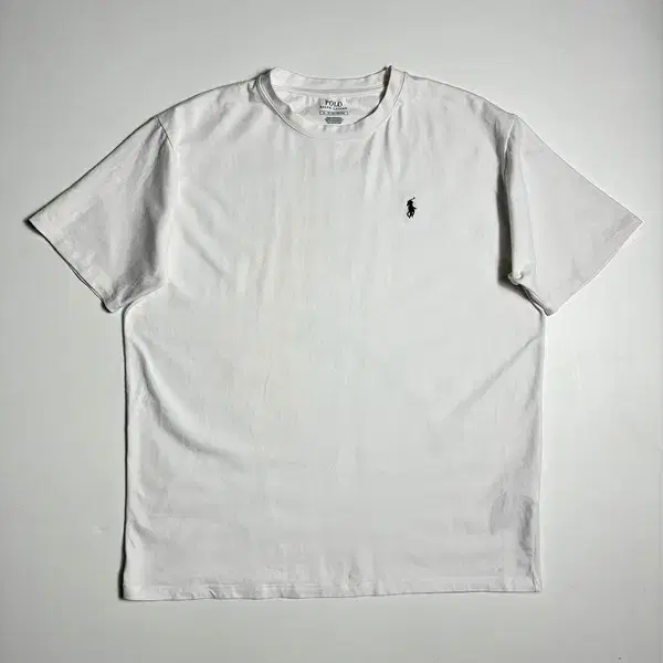 폴로 랄프로렌 베이직 포니 자수 화이트 반팔 티셔츠 R2945