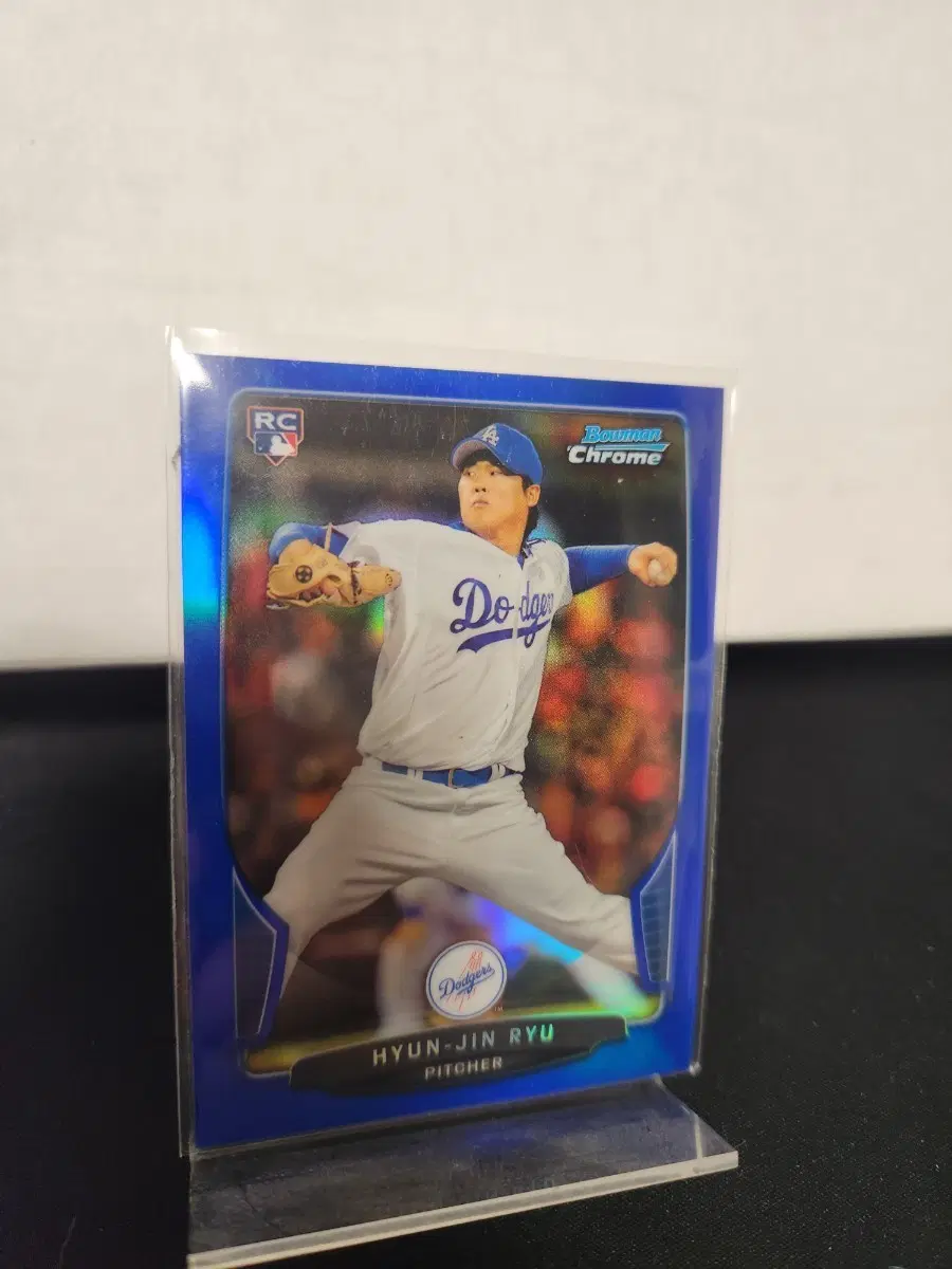 류현진 다저스 Bowman Chrome RC 야구 카드 250 한정 블루