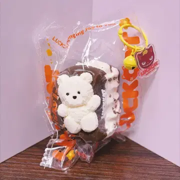 LUCKCAT 스퀴즈 곰 초코 샌드