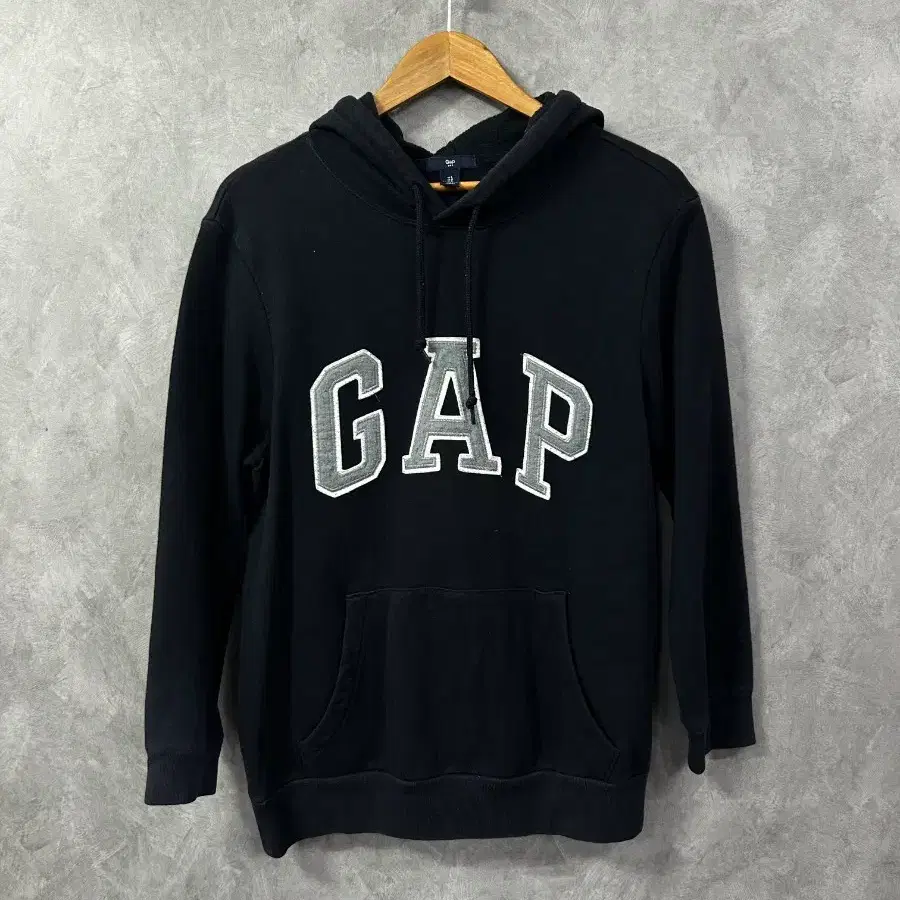 GAP 로고 후드티 블랙 L