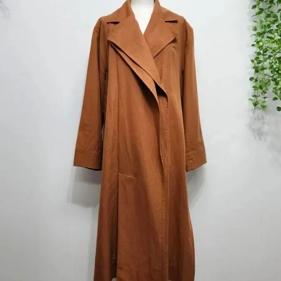 비비안웨스트우드 20'FW 여성 린넨 블렌디드 벨티드 트렌치코트