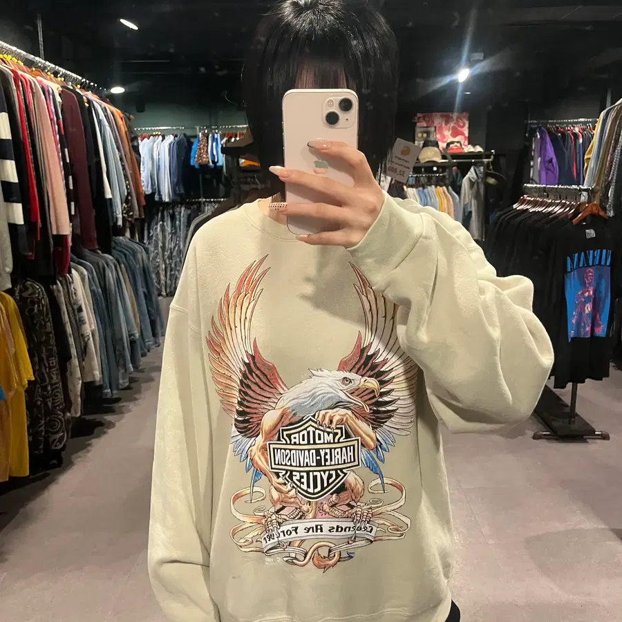 (917) HARLEY DAVIDSON 할리 데이비슨 프린팅 맨투맨