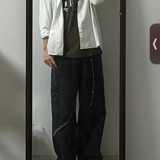 노운 언발란스 와이드 데님팬츠 L