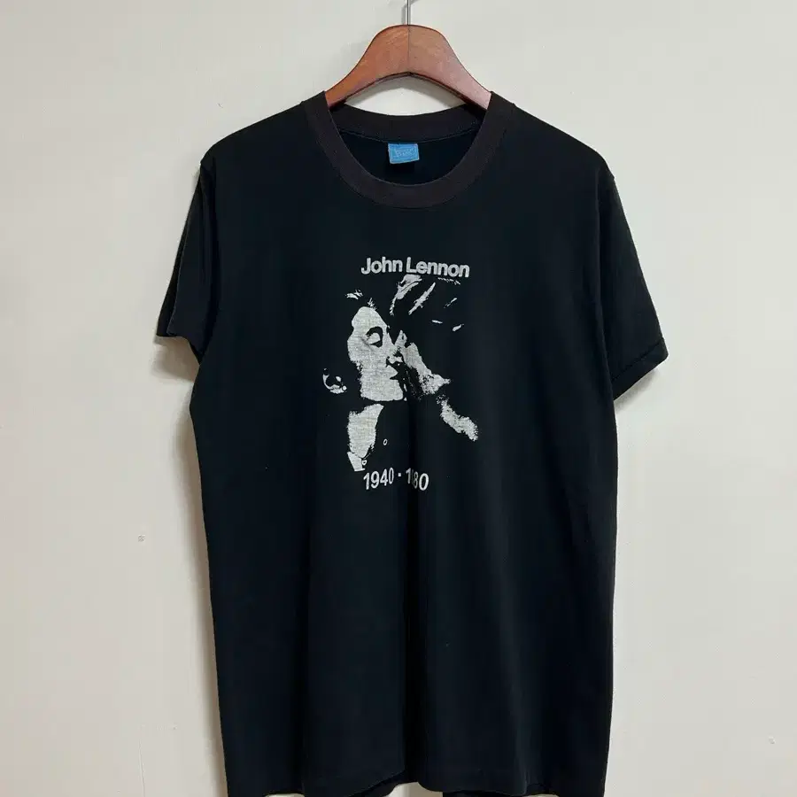 빈티지 80s 존 레논 오노 요코 티셔츠
