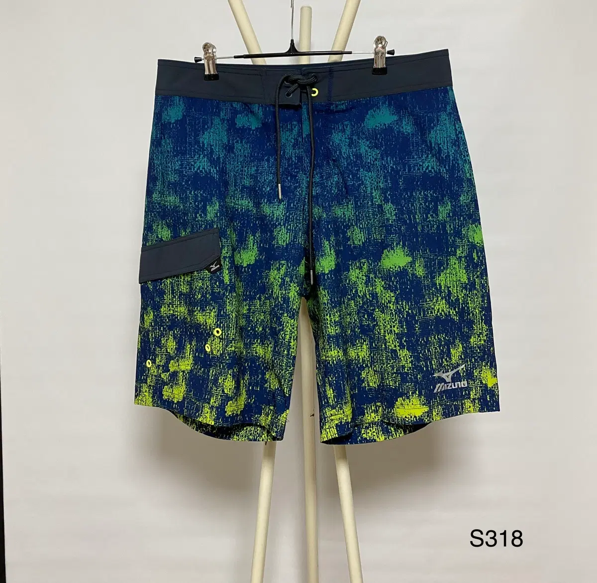 Mizuno 미즈노 남성 수영복 L(85cm) 블루/그린