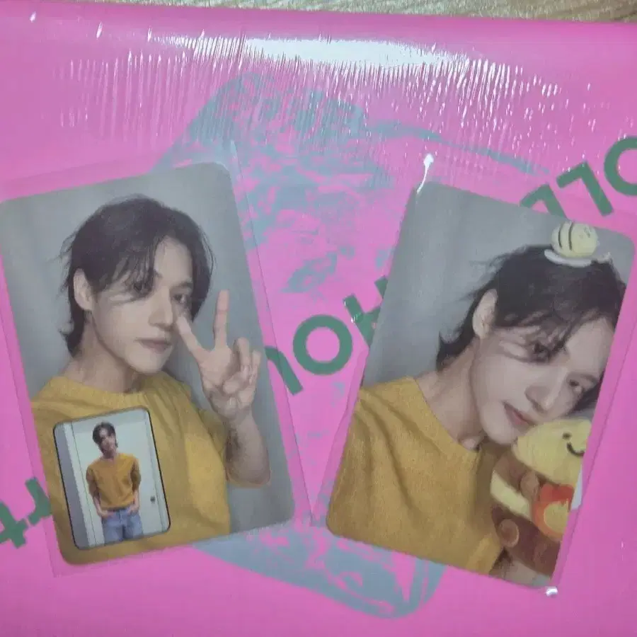 에이티즈 우영 꿀벌+비리얼포카set