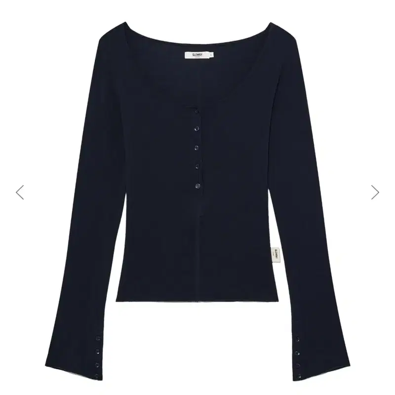 글로니 G BUTTON LONG SLEEVE 네이비