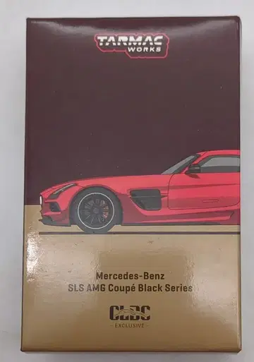 Tarmac WORKS 1/64 GLOBAL64 CLDC EXCLUSIVE 메르세데스-벤츠 SLS AMG 쿠페 블랙 시리즈 (레드)