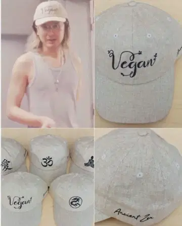 후지이 카제 애용 패턴 다른 면린넨 캡 옴