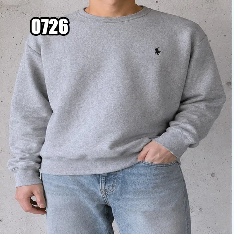 L 폴로 랄프로렌 클래식 크루넥 그레이 맨투맨