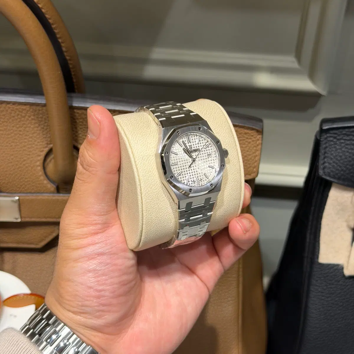 오데마피게 77350 화이트 다이얼 34mm 풀셋