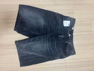 ZARA 데님 숏팬츠 블랙 EUR38