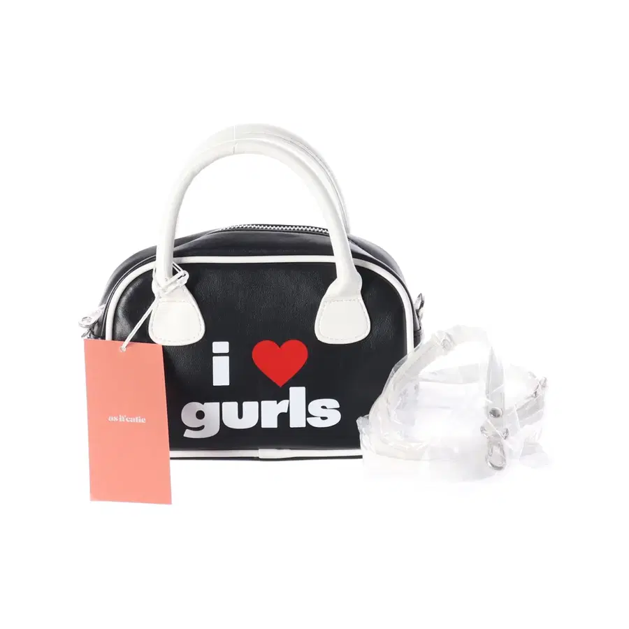 (새상품) 에즈이프 캘리 26SS GURLS 레더 볼링백 블랙 토트백 크로스백