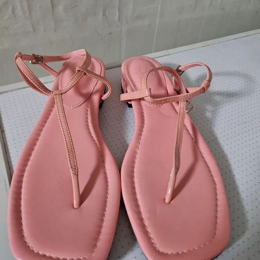 강자매 핑크 쪼리