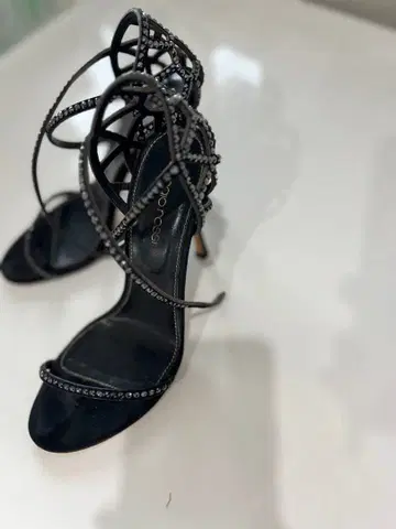 Sergio Rossi 크리스탈 장식 샌들 36