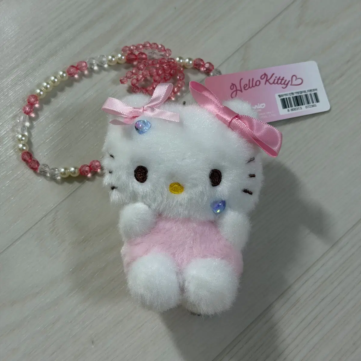 산리오 헬로키티 키티 리본코어 10cm 인형 키링