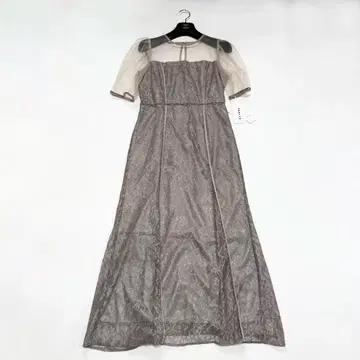 [ 택 포함 새상품 ] 프레이 아이디 실버 리프 레이스 레이어드 원피스