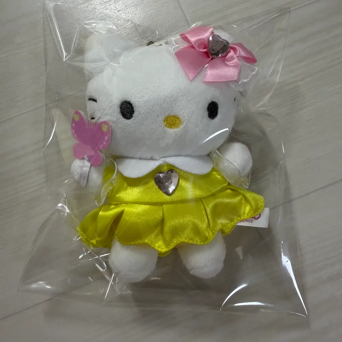 산리오 헬로키티 키티 나비 요정 약 13cm 인형 키링