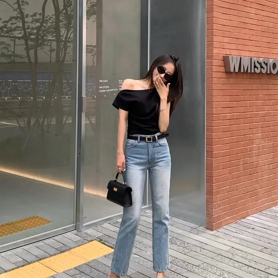 칙스라벨 케이트 데님 팬츠 연청s
