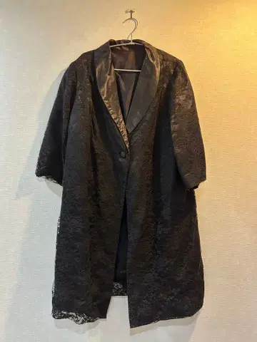 50-60s 빈티지 전체 레이스 라이트 코트 자켓