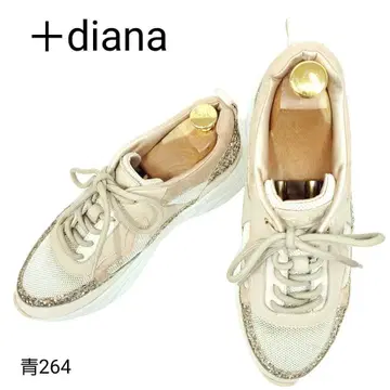 플러스 다이애나 새상품급 글리터 레이스업 올드핑크 23.5cm
