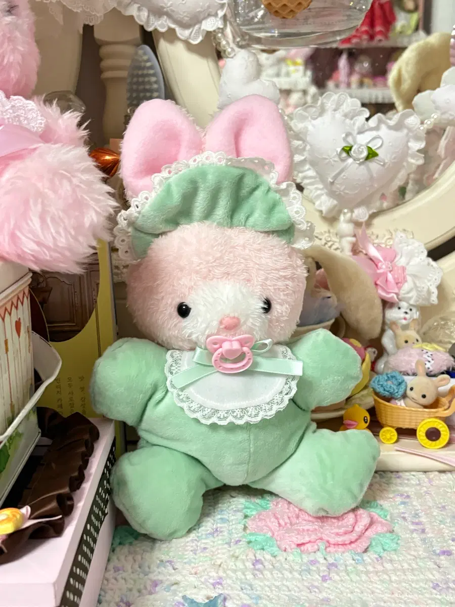 치로루메이드 핑크토끼인형