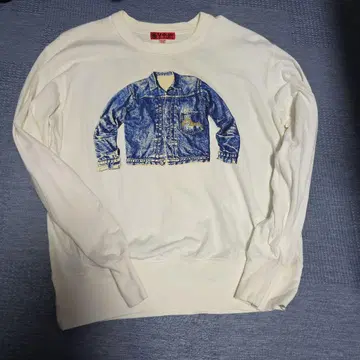 EVISU YAMANE 맨투맨 트레이닝복 데님 프린트