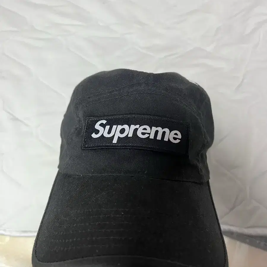 슈프림 캠프캡 모자 박스로고 21fw 밀리터리 블랙