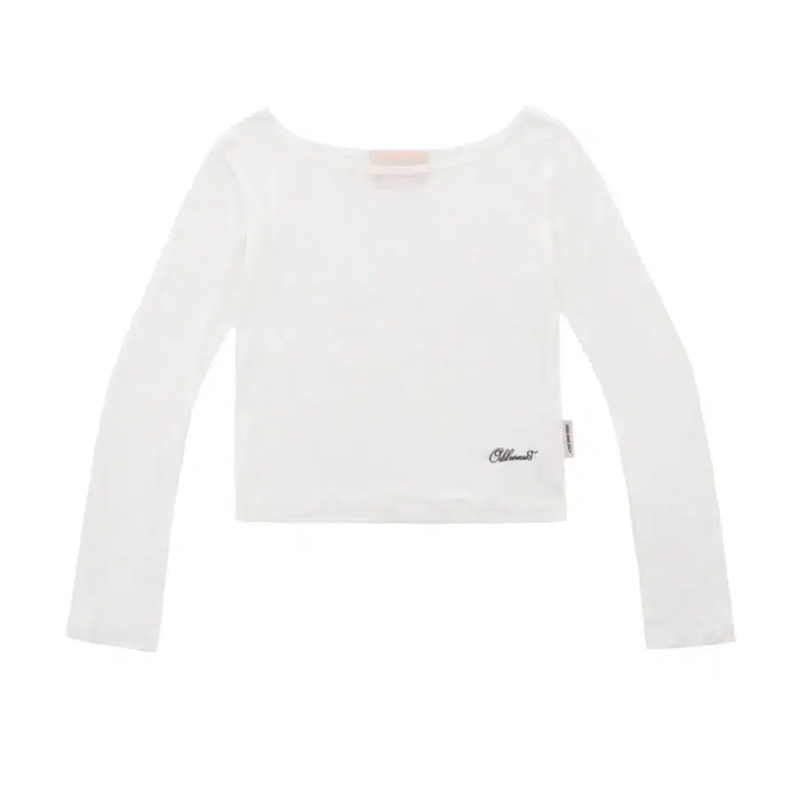 오드원아웃 MONO BOAT NECK LONG SLEEVE WHITE 모노 보트 넥 롱슬리브 화이트