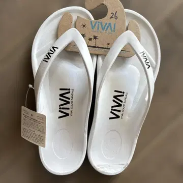 VIVA! ISLAND SANDALS 비치 샌들 화이트 26cm