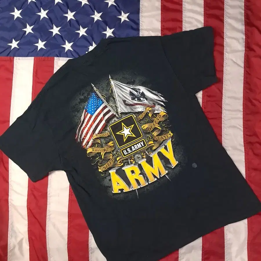 오리지날 길단 미육군 U.S. Army 그래픽 반팔 티셔츠